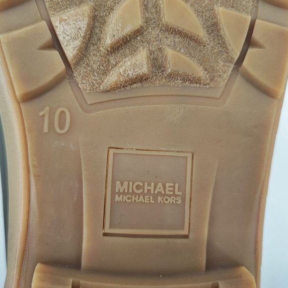 Michael Kors Women's Brown Rubber Boot Size 10 - Picture 7 of 8